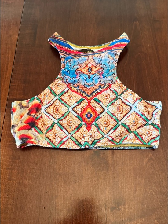 Nunemone Other - High Neck Mosaic Print Bikini Top - Multicolor
Size S